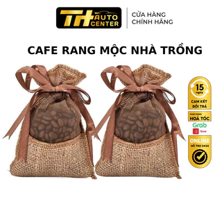 Túi thơm cafe rang mộc nguyên hạt treo xe, phòng khách, tủ quần áo thơm lâu phukienxehoiTH