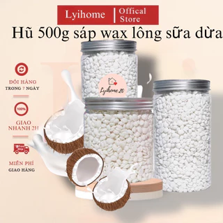 [CHE TÊN]500g Sáp wax lông cao cấp thơm siêu bám, wax siêu sạch dùng được cho da nhạy cảm Lyihome