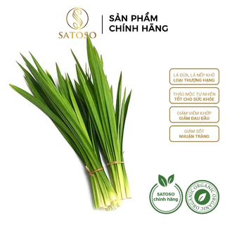 Lá dứa khô thơm ngon, sạch thương hiệu SATOSO gói 500g