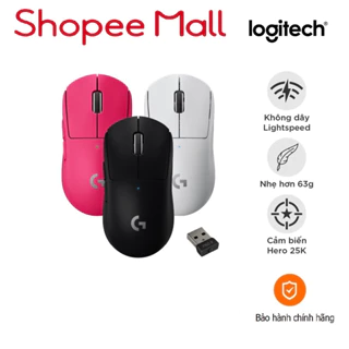 Chuột game không dây Logitech G Pro X Superlight - Siêu nhẹ, 5 nút lập trình, pin lâu