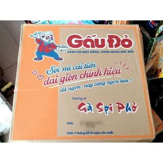 1 thùng mì Gấu Đỏ gà sợi phở ( 30 gơi x 63g )