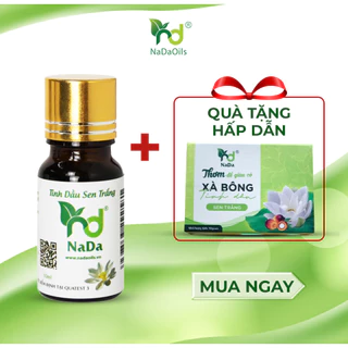 [TẶNG XÀ BÔNG HANDMADE ]Tinh dầu thiên nhiên sen trắng |NADA OILS | thơm phòng, dễ ngủ, giúp thư giãn, kiểm định QT3