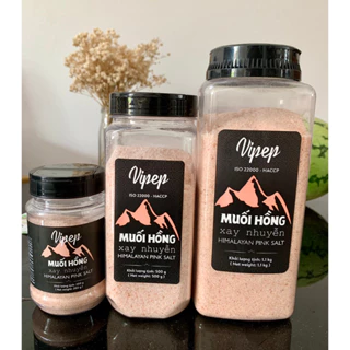 Muối hồng Vipep xuất xứ Himalaya chuyên dùng sơ chế món ăn xay nhuyễn