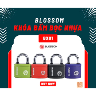 KHÓA BẤM THÉP BỌC NHỰA  BLOSSOM BỀN, ĐẸP, AN TOÀN