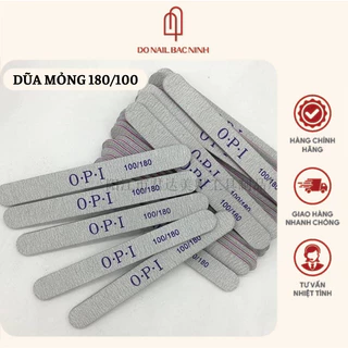 Dũa mỏng OPI , dũa gầm móng tay độ nhám 100/180 và 180/240