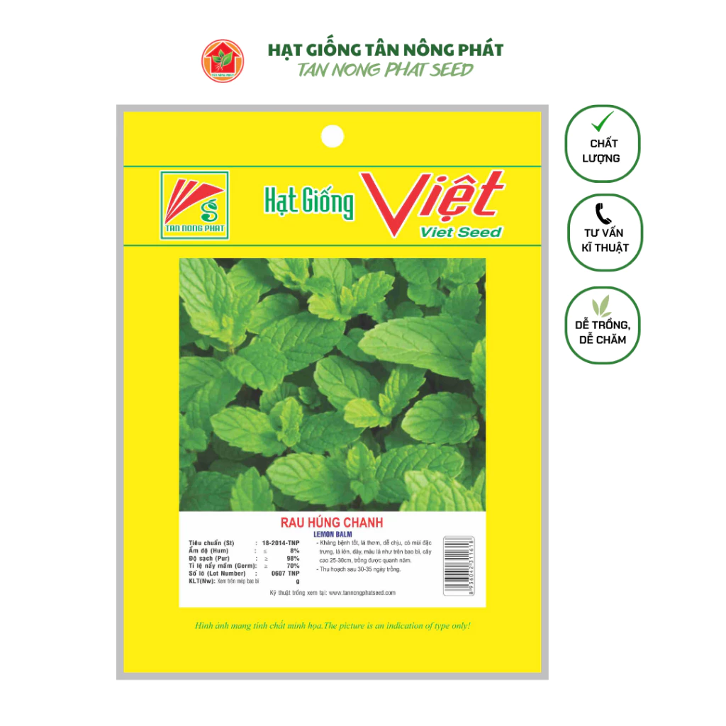 Hạt giống Rau Húng Chanh 0,1GR