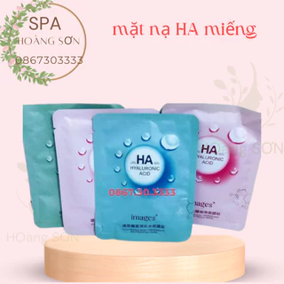 Lẻ 1 miếng mặt nạ HA Images HYALURONIC ACID FACIAL MASK , Mặt Nạ Miếng HA Colagen