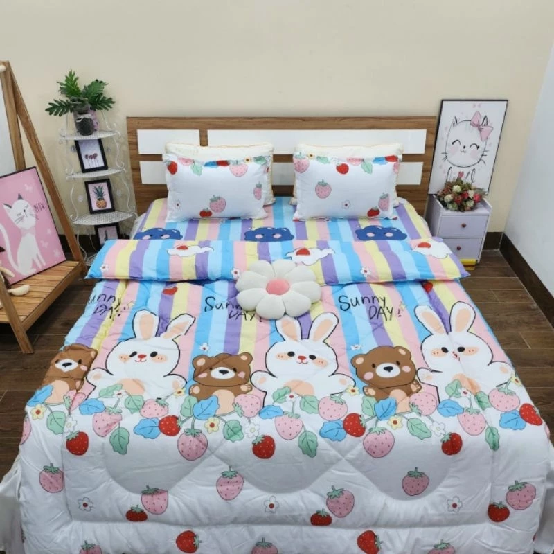 Chăn phao trần bông dày loại 1 bông hơi siêu nhẹ 1m8-2m cao cấp được chọn màu mẫu mới 2025