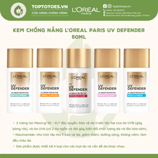 Kem chống nắng nâng tone, giảm thâm, bảo vệ da L’Oreal Paris UV Defender 50ml​ [NHẬP KHẨU CHÍNH HÃNG 100%]