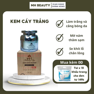 Kem cấy trắng MH Beautyspa WHITE PAPER RECOVERY 30 gr làm trắng da căng bóng se khít lỗ chân lông - MH BEAUTY