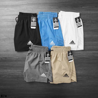 Quần Short Run Thể Thao Nam R74 Chất Xi Dãn 2 Lớp Thời Trang Hãng Adidas