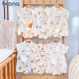 Bộ Kinomo Boona cho bé từ 0-6 tháng chất vải xô muslin cao cấp, mềm mại, thấm hút tốt