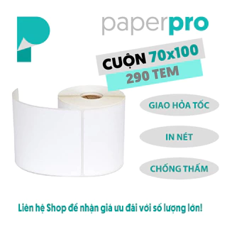 Giấy In Nhiệt paperpro A7 70x100 Dạng Cuộn In Đơn Hàng Sàn Thương Mại Điện Tử, Siêu Tiết Kiệm