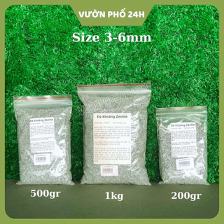 Đá khoáng Zeolite (size 3-6mm) đá rải chậu sen đá xương rồng Giá thể trồng sen đá giữ nước giữ ẩm có tính kiềm