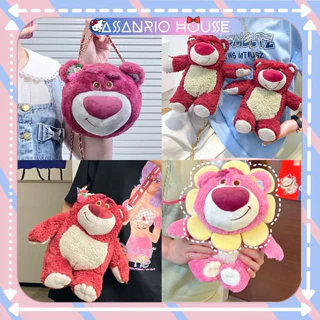 Túi Gấu Dâu Lotso dễ thương - Túi đeo mini cute phong cách hoạt hình cho bạn nữ - ASANRIO HOUSE