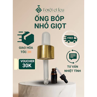 Nắp bóp và ống thủy tinh cho chai tinh dầu/serum 5ml/ 10ml/ 30ml/ 50ml/ 100ml