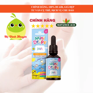 DHA giọt cho bé từ 3 tháng tuổi Natures Aid DHA Drops, UK (50ml)