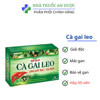 Bổ gan Cà Gai Leo hỗ trợ giải độc gan,làm mát gan, hạ men gan- HỘP 60 viên