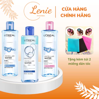 Nước Tẩy Trang L'oréal CHÍNH HÃNG L'oréal Cleanser Paris micellar water Chăm Sóc Da Mụn Da Nhạy Cảm Lenie