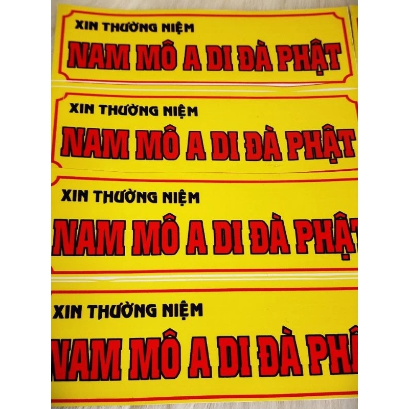 30 DECAL NAM MÔ A DI ĐÀ PHẬT.