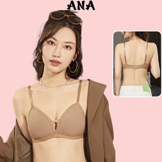 Áo Bra 2 Dây Mút Mỏng Không Gọng Cài Sau Lên Ngực Cực Xinh ANA 2216