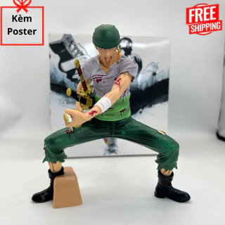 [Hàng Hot] Mô hình Zoro Cao 20cm Siêu Sắc Nét - GaGa Mô Hình - mô hình one piece ( Tặng Kèm Poster )