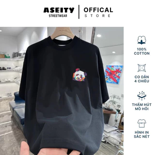 Áo thun unisex local brand Aseity cotton 100% . xanh you