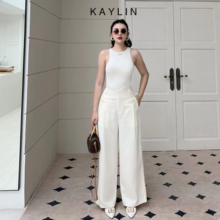 Quần tây suông basic trơn phối túi phong cách công sở KAYLIN - N2041