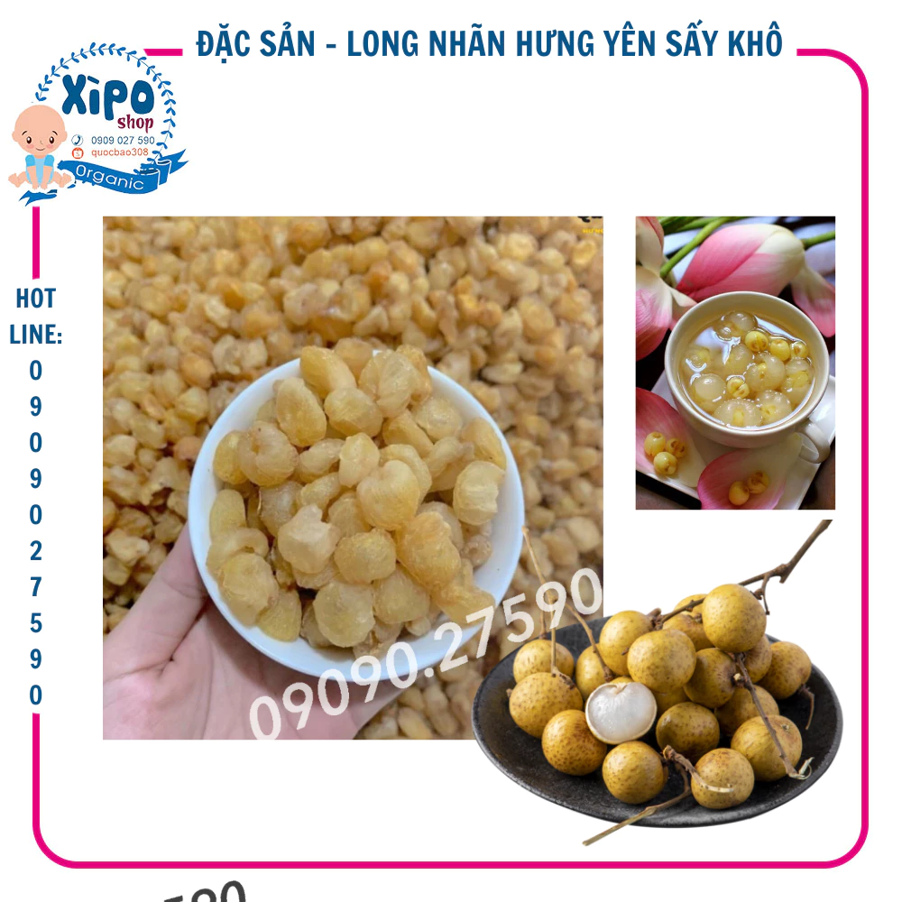 Long Nhãn Hưng Yên Sấy Khô - Dẻo Ngọt Tự Nhiên