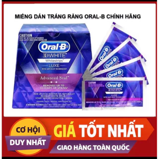 Miếng dán tẩy trắng răng OralB 3D White Whitestrips (Hộp 28 miếng-14 cặp)