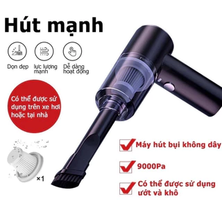 Máy Hút Bụi Cầm Tay, Máy Hút Bụi Mini Không Dây, Vệ Sinh Ô Tô, Sạc Tích Điện, Lực Hút Mạnh