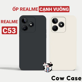 Ốp lưng Realme C53 cạnh vuông Cowcase | Vỏ điện thoại Realme bảo vệ camera toàn diện TRON