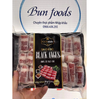 Ba chỉ bò cuộn Black Angus thả lẩu 450g ( Giao hàng Hà Nội)