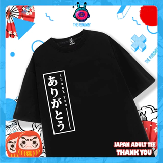 Áo phông JAT: Thank you -Japan Adult Tshirt cotton 100 % cho Nam / Nữ by The Runaway