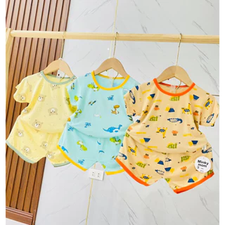 Bộ đồ bé trai và bé gái size 7-17kg chất thun lạnh minkymom