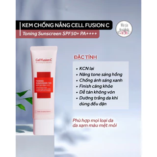 Kem chống nắng nâng tone CELL FUSION C TONING SUNSCREEN 100