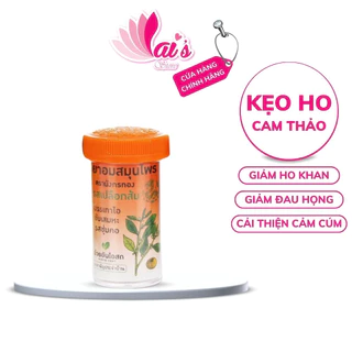 Kẹo Ngậm Giảm Ho Cam Thảo Ouayun Vị Cam và Chanh, Thảo Dược Thái Lan 100 viên Siêu Hiệu Quả - LAI'S STORE