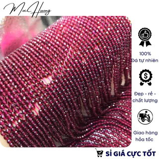 10 hạt gar.net 2mm làm vòng handmade - MH609