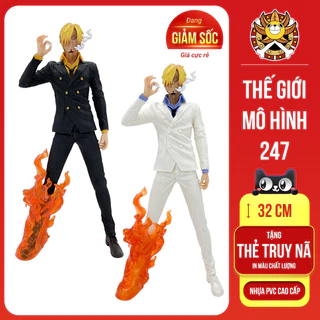 Mô hình Sanji One Piece siêu to cao 32cm 2 màu trắng đen