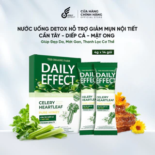 [CHÍNH HÃNG] Nước Uống Detox Cần Tây Diếp Cá Mật Ong DAILY EFFECT (hộp 14 gói)