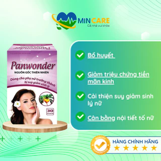 Panwonder - Cân bằng nội tiết tố cho phụ nữ trưởng thành suy giảm sinh lý