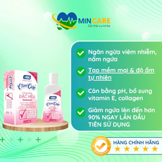 Dung dịch vệ sinh ClimCare 120ml, Ngăn ngừa viêm nhiễm, nấm ngứa; Tạo mềm mại & độ ẩm tự nhiên; Cân bằng pH