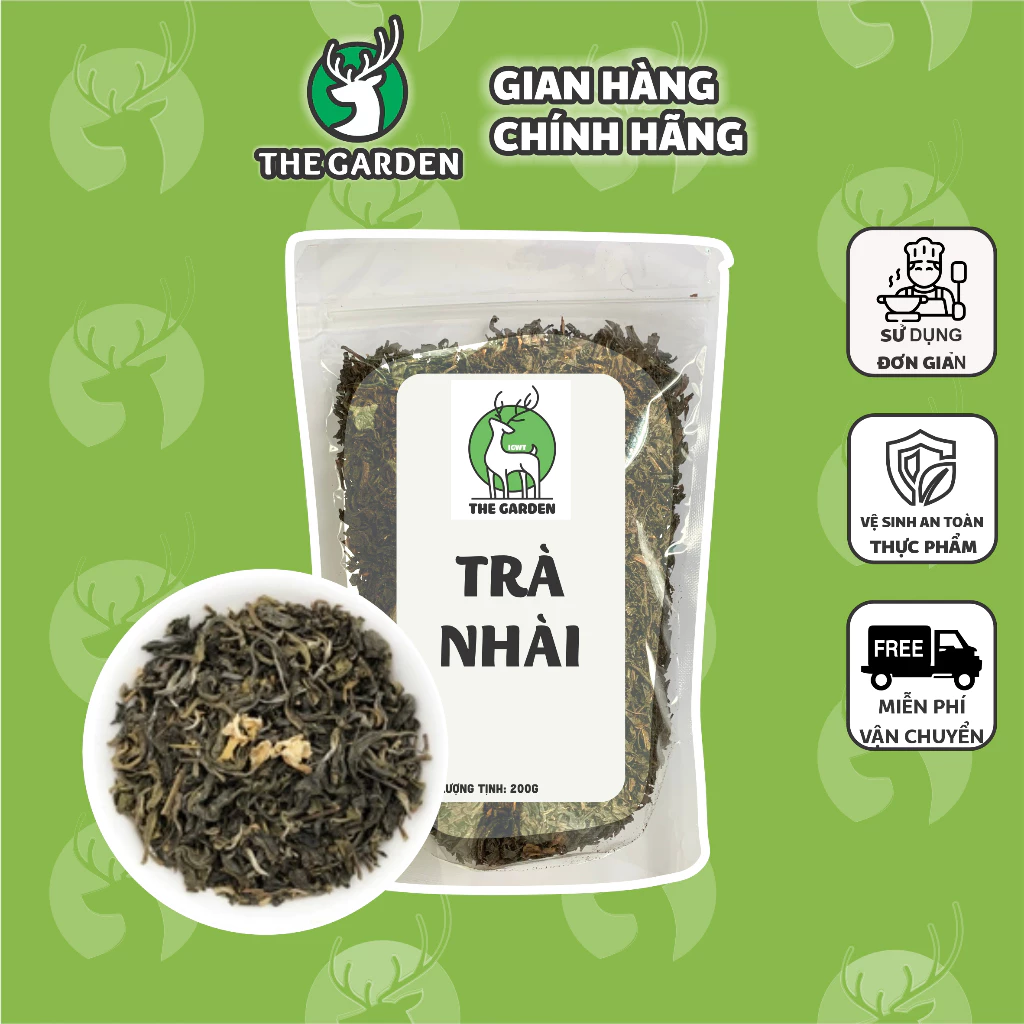 Trà xanh nhài cao cấp pha trà sữa, trà trái cây