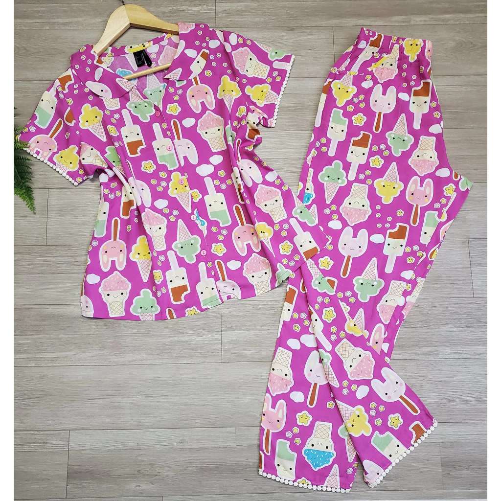 Bộ Tole Pijama Tay Ngắn Quần Dài size 40-73kg