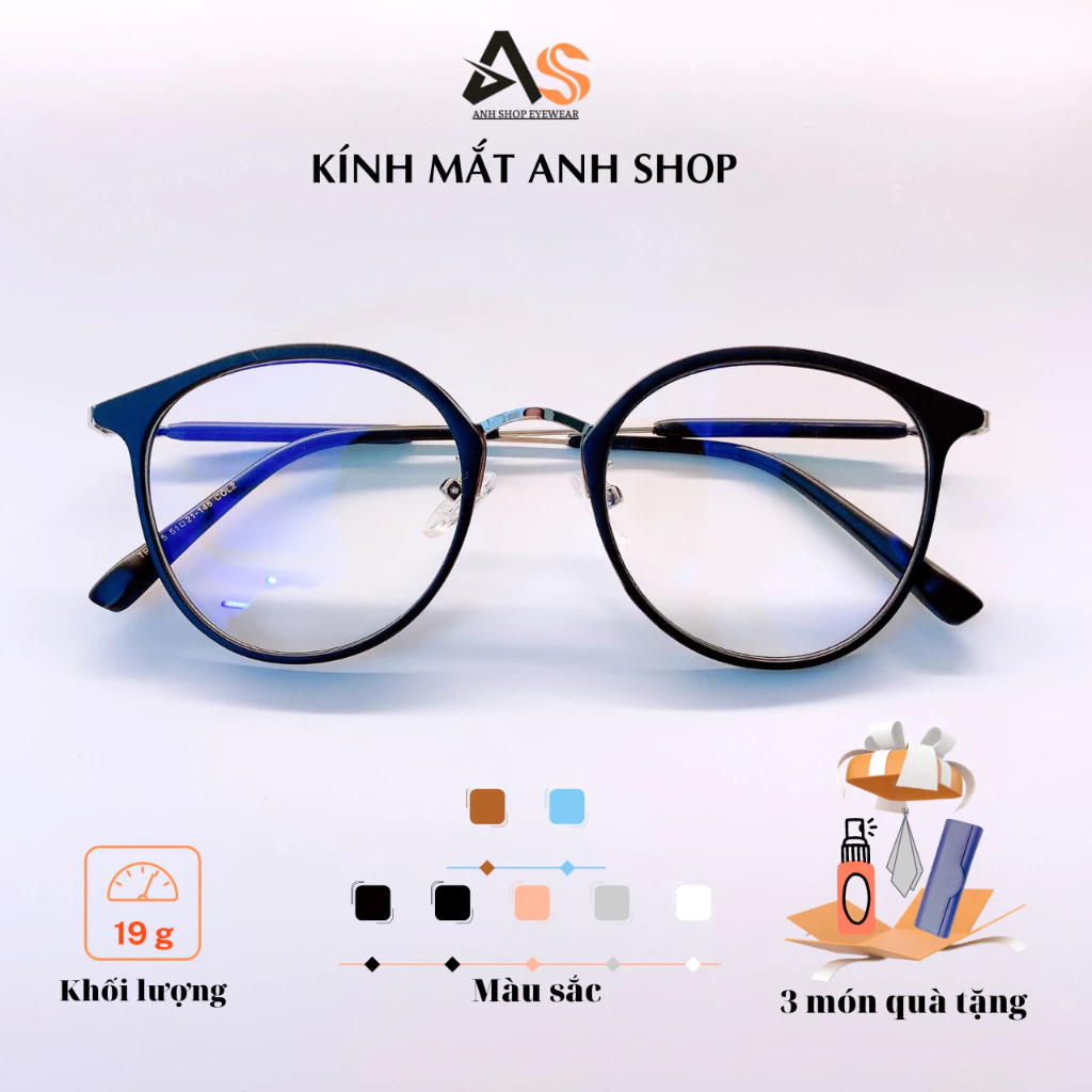 Gọng kính tròn mắt mèo thời trang nữ kiểu dáng độc đáo 8275A