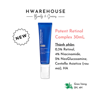 (Bill Mỹ - BẢN MỚI 2023) Neostrata Potent Retinol Complex 30mL - Kem chống lão hóa, ngăn ngừa mụn 30mL