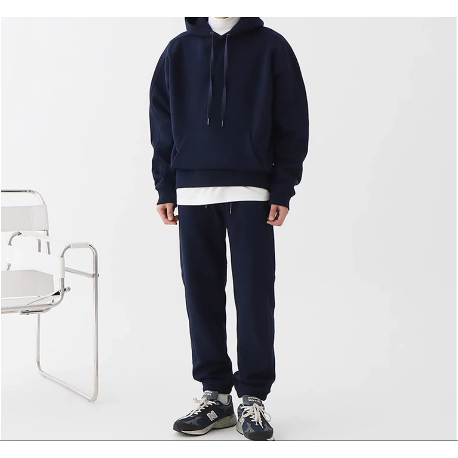 Set Bộ Nỉ Hoodie Thể Thao Trơn Màu Đặc Biệt Phong Cách Đơn Gian Lịch Sự, Fom Nam Nữ Chất Liệu Dày Dặn Co Dãn Nhẹ