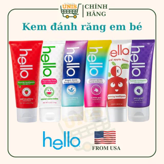 [NHẬP MỸ - AUTH - ĐỦ BILL] Kem Đánh Răng Hữu Cơ HELLO Organic cho bé mọi lứa tuổi 119g