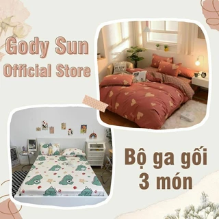 Combo bộ ga gối 3 món Gody Sun 1m6x2m/ 1m8x2m/ 2mx2m2