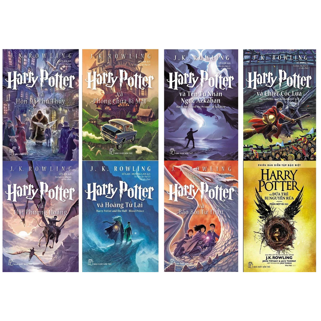 Truyện Harry Potter Tập 1,2,3,4,5,6,7,8 (Lẻ tuỳ chọn)